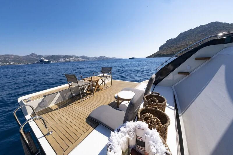 a boat on the water aboard REFLECT Yacht for Sale