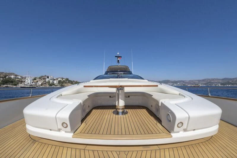 a boat on a deck aboard REFLECT Yacht for Sale