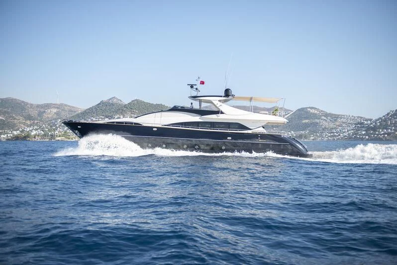 a boat on the water aboard REFLECT Yacht for Sale