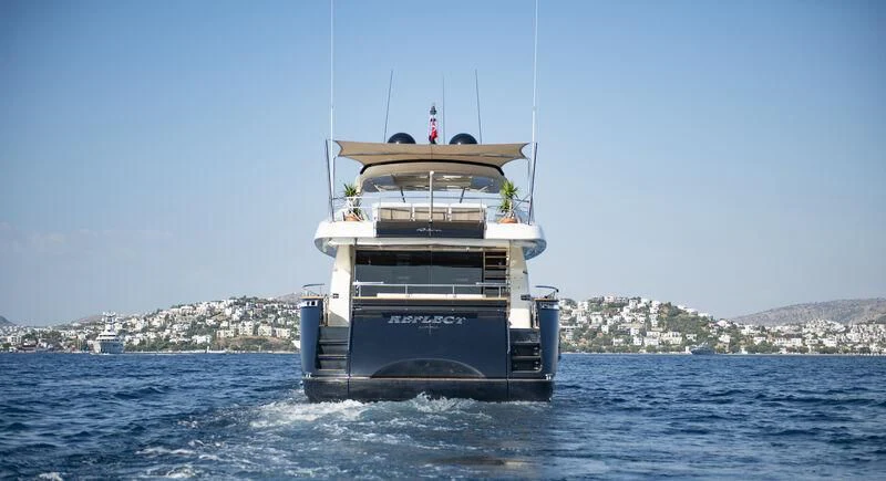 a boat on the water aboard REFLECT Yacht for Sale