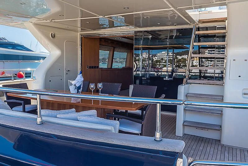 a room with bunk beds aboard REFLECT Yacht for Sale