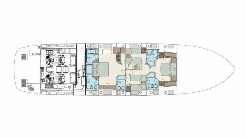 diagram aboard REFLECT Yacht for Sale