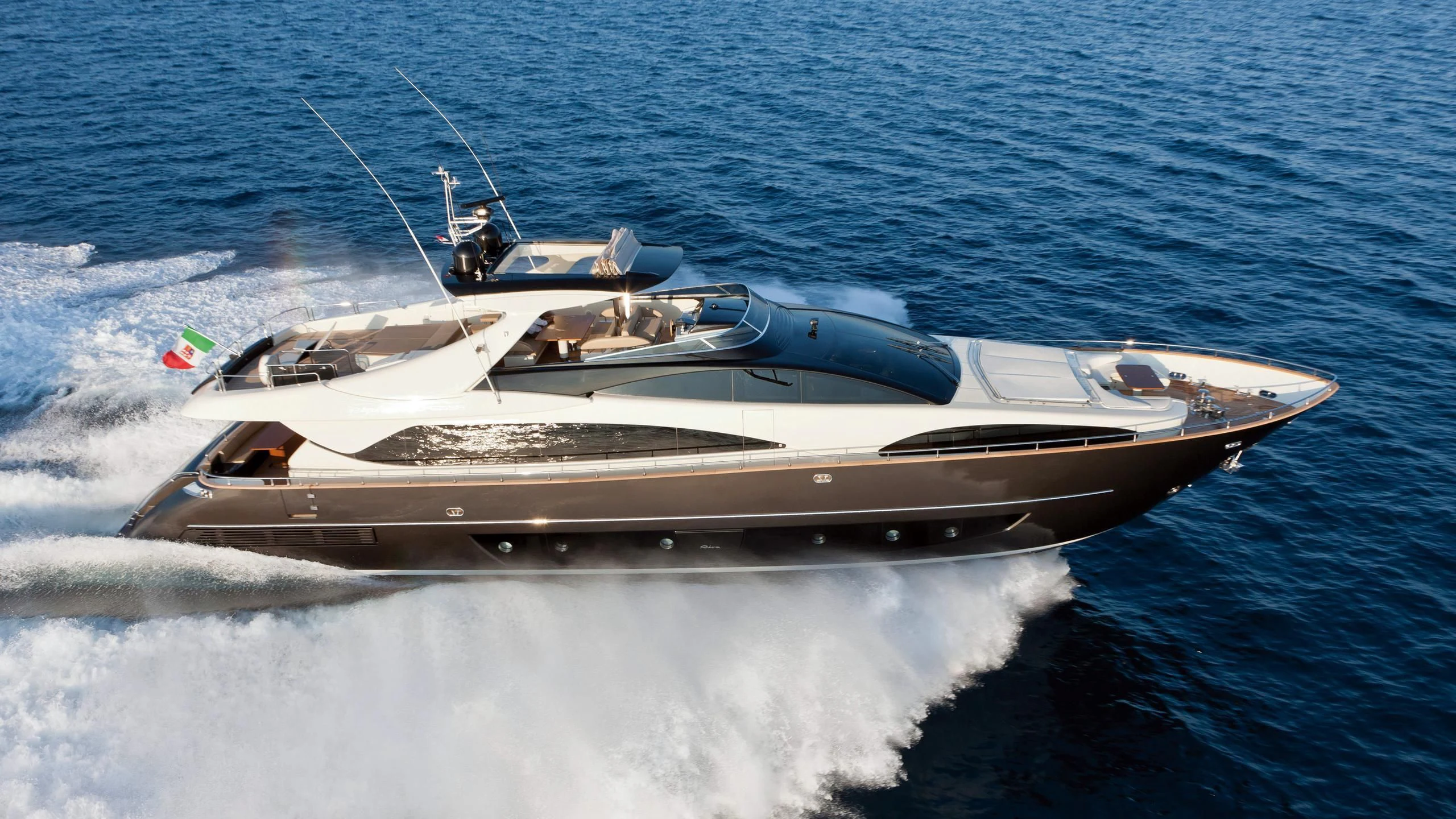 a boat on the water aboard REFLECT Yacht for Sale
