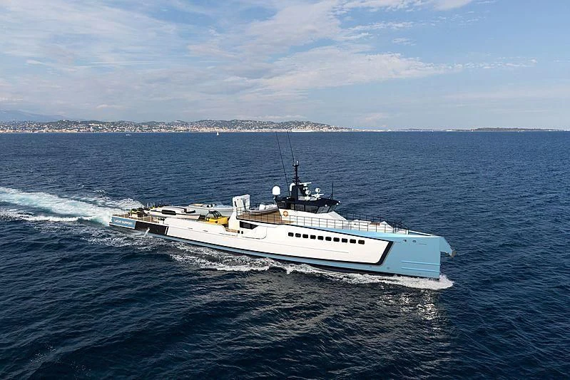 a boat on the water aboard B3 Yacht for Sale