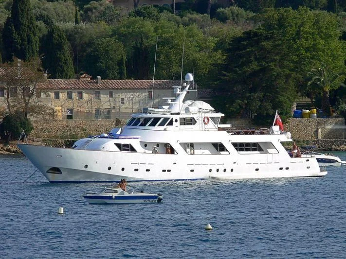 a boat on the water aboard AVA Yacht for Charter