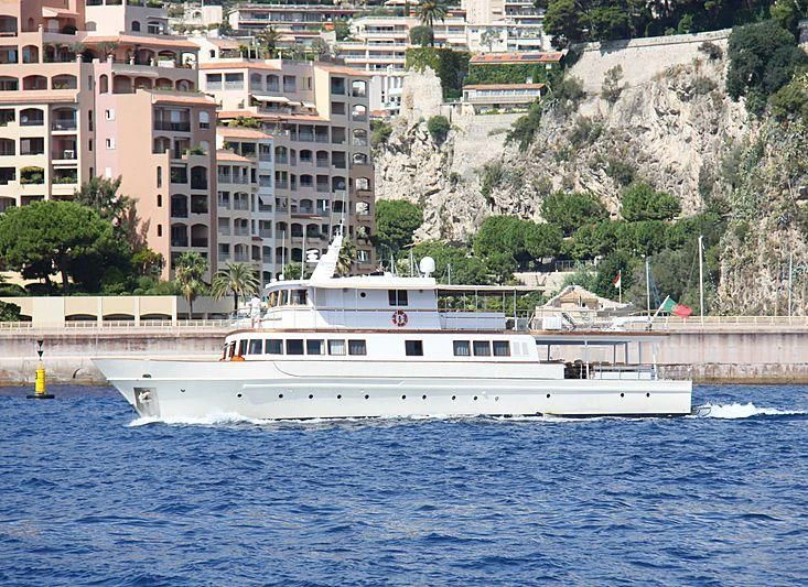 a boat in the water aboard CLARA ONE Yacht for Sale