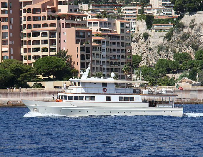 a boat on the water aboard CLARA ONE Yacht for Sale