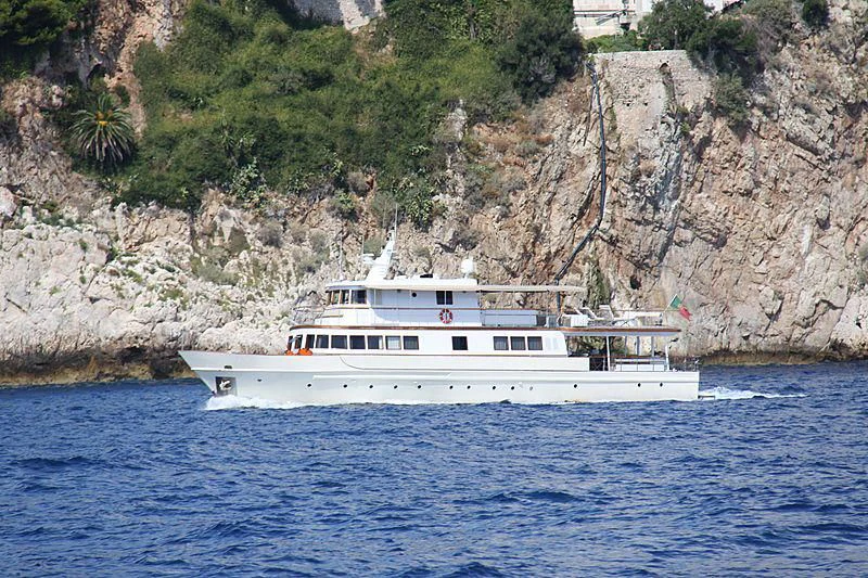 a boat on the water aboard CLARA ONE Yacht for Sale