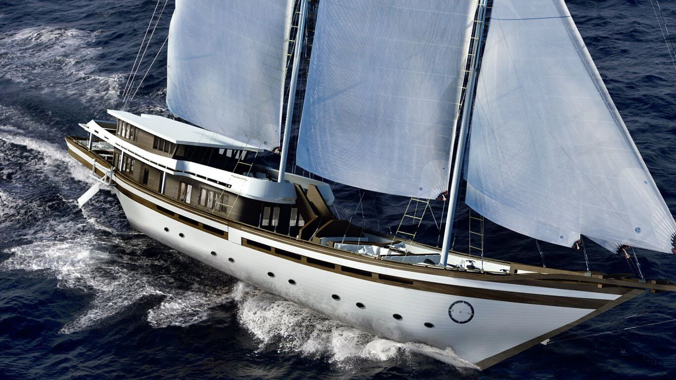 a boat on the water aboard ZEN Yacht for Sale