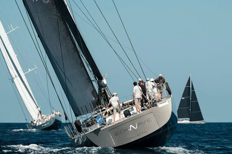 a group of people sailing on a boat aboard G4CE Yacht for Sale