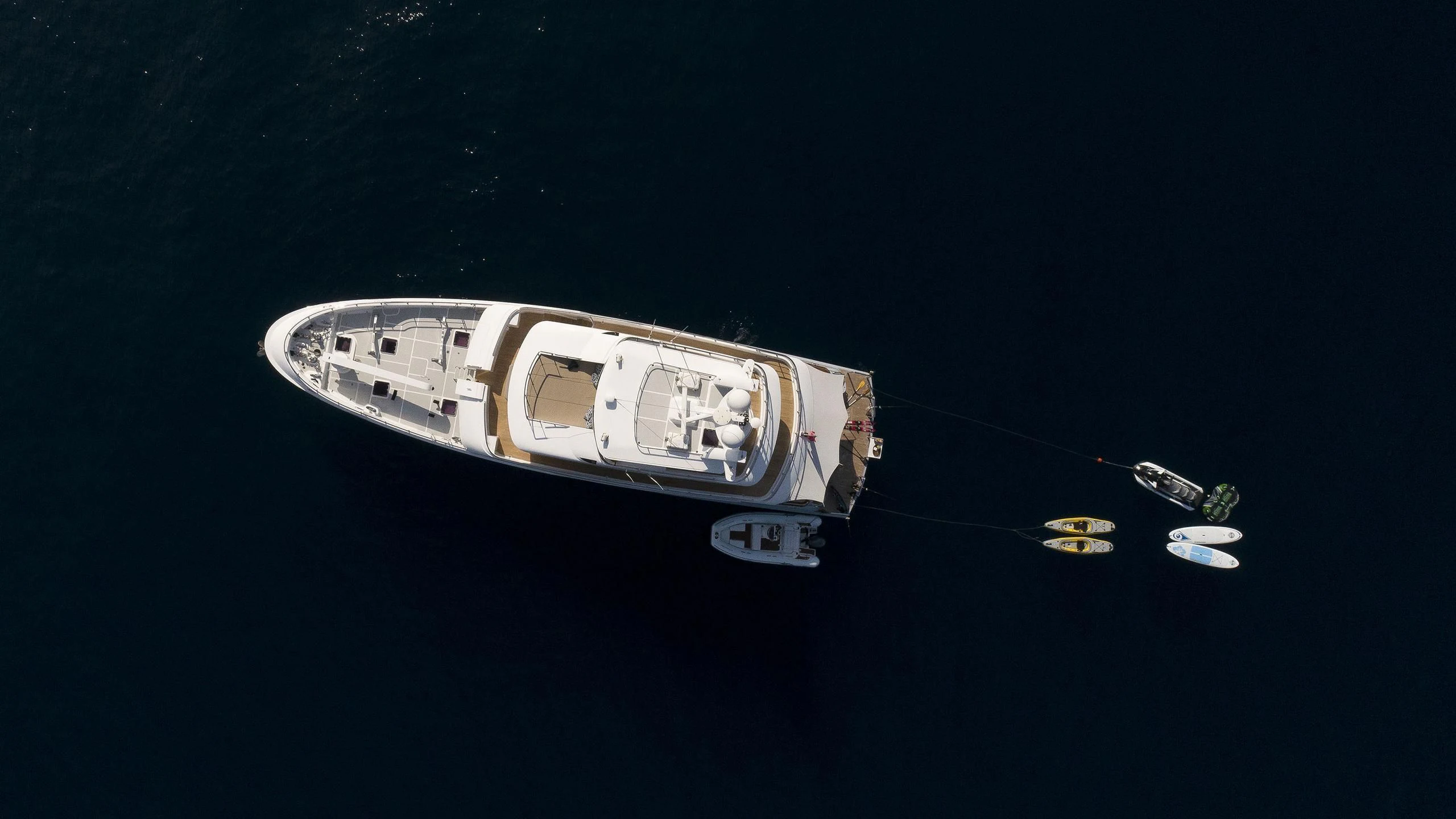 a spacecraft in outer space aboard SOLACE Yacht for Sale