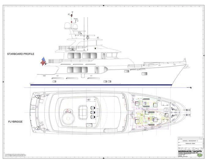 diagram aboard SOLACE Yacht for Sale