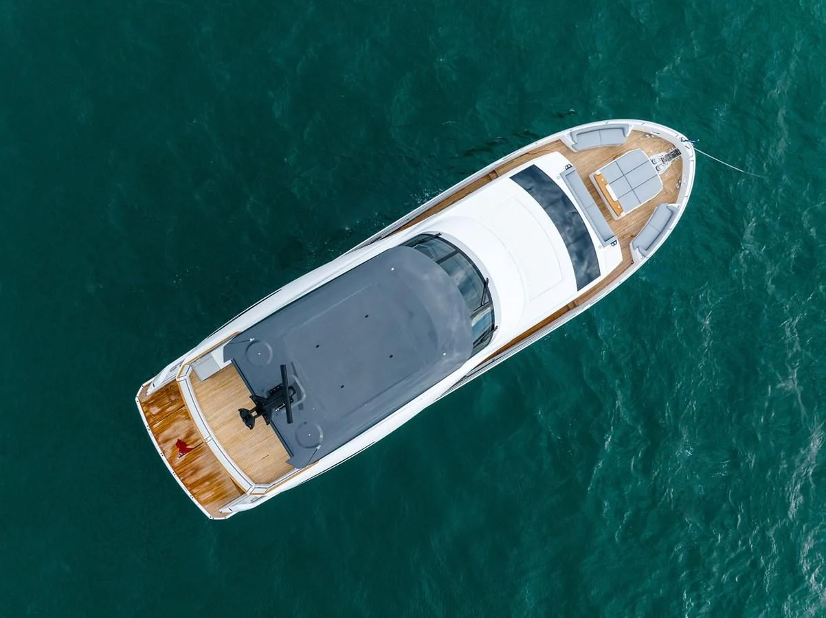 a satellite in the air aboard WORTH THE WAIT Yacht for Sale