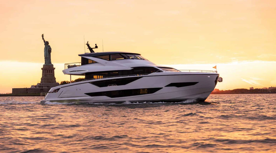 a white yacht in the water aboard WORTH THE WAIT Yacht for Sale