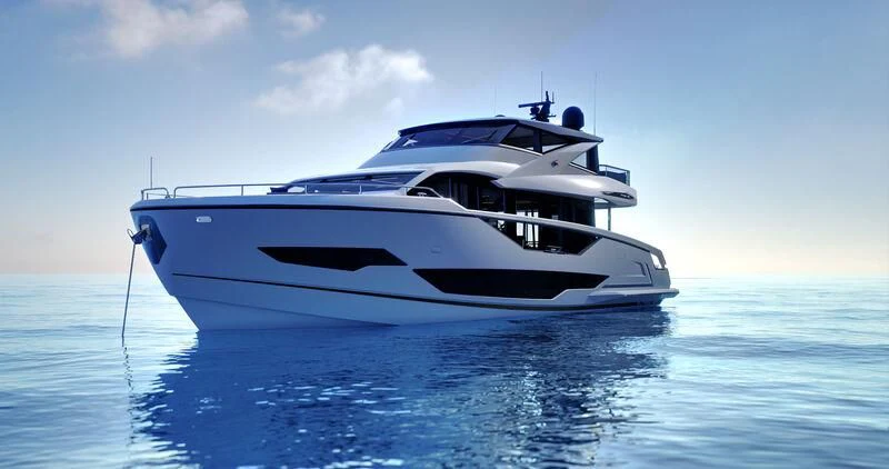 a white yacht on the water aboard WORTH THE WAIT Yacht for Sale