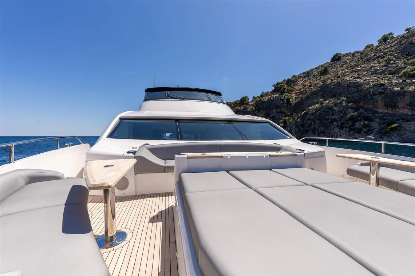 a boat on a deck aboard WORTH THE WAIT Yacht for Sale