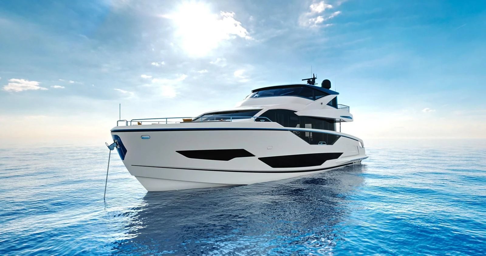 a white yacht in the water aboard WORTH THE WAIT Yacht for Sale