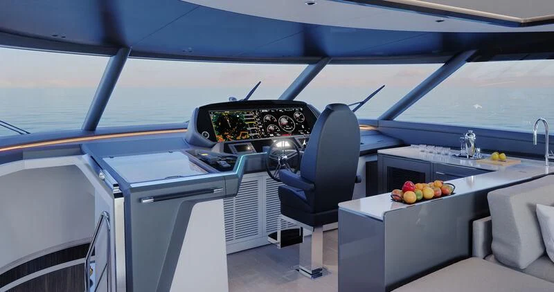 inside of a car aboard WORTH THE WAIT Yacht for Sale