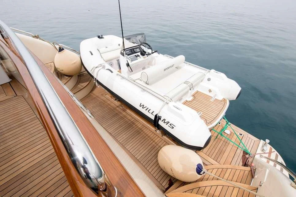 a boat on the water aboard STAR LINK Yacht for Sale