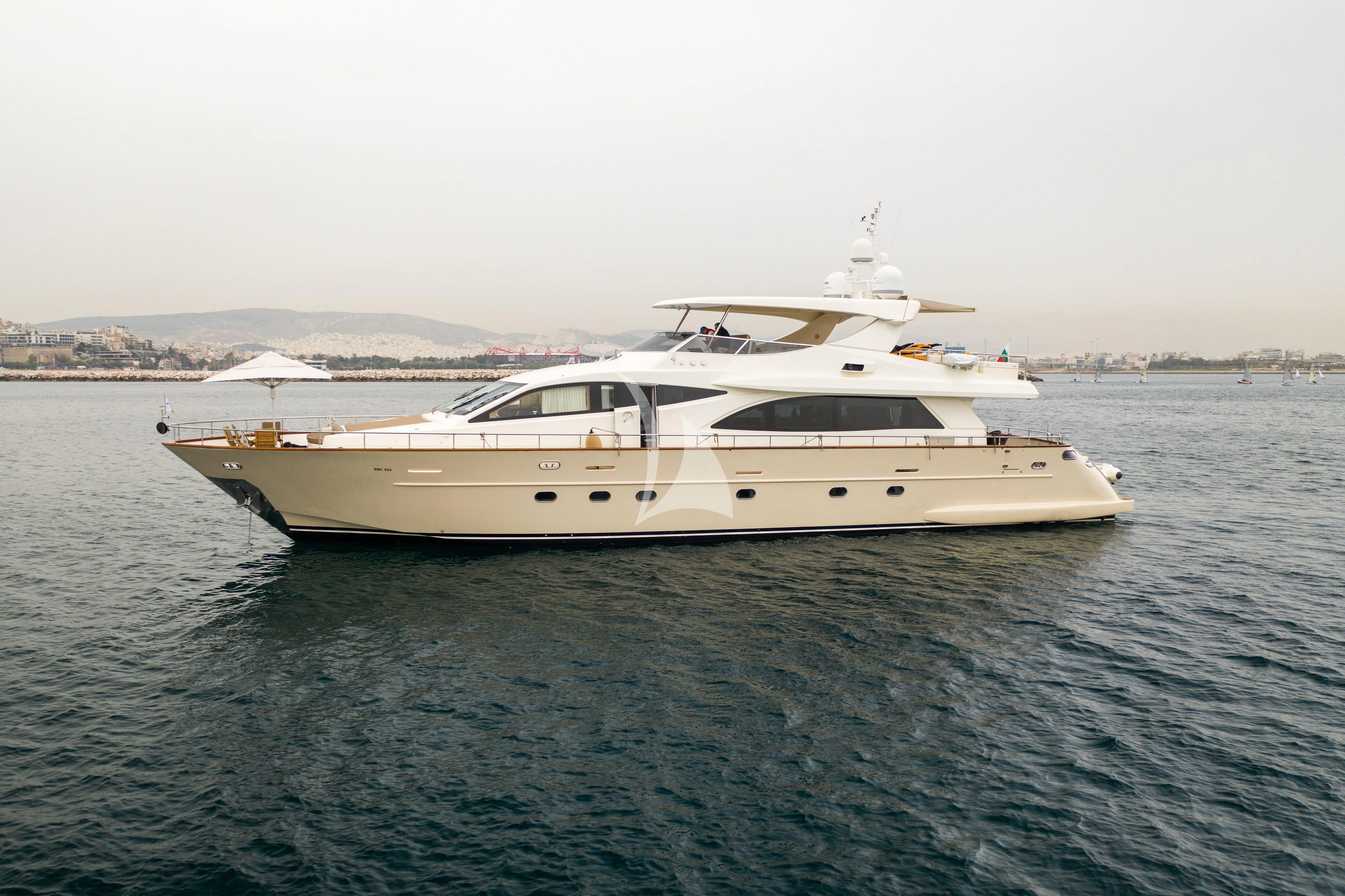 a yacht on the water aboard STAR LINK Yacht for Sale