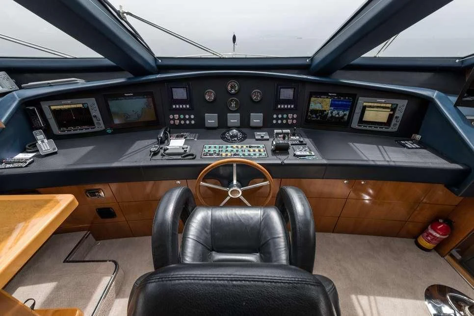 inside of a vehicle aboard STAR LINK Yacht for Sale