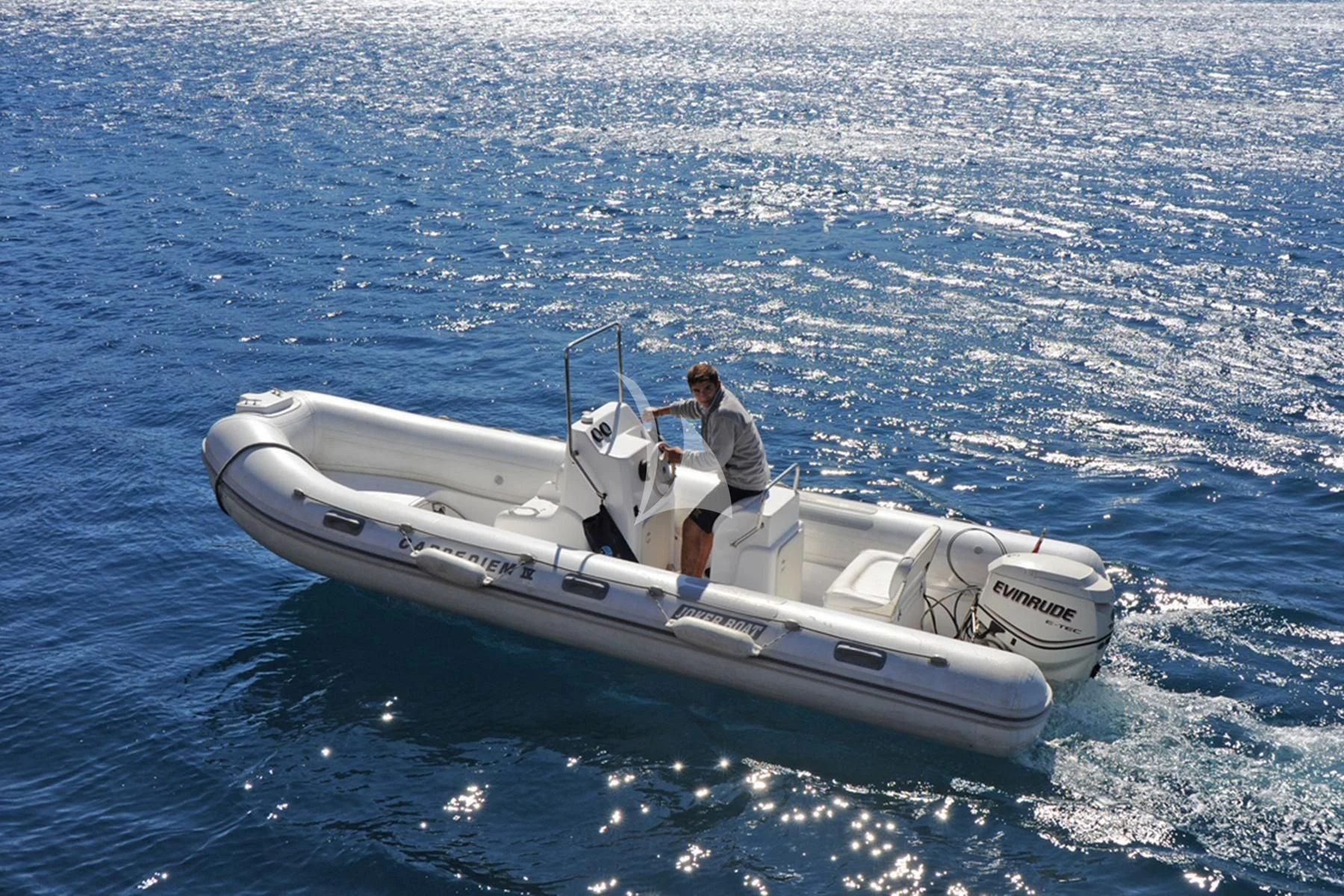 a man on a boat aboard LA BELLA VITA Yacht for Sale