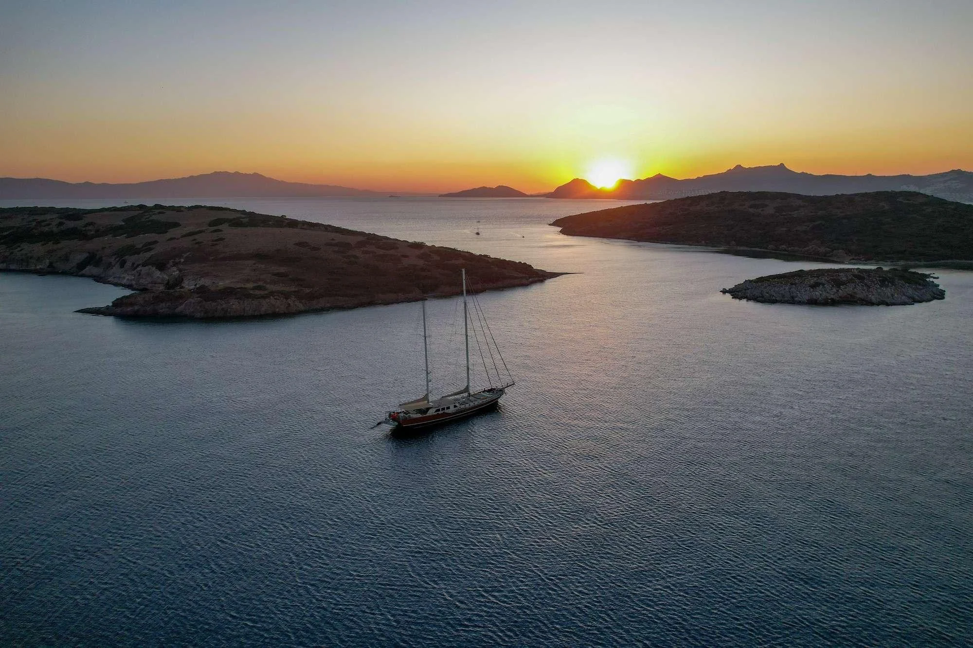 a boat in the water aboard LA BELLA VITA Yacht for Sale