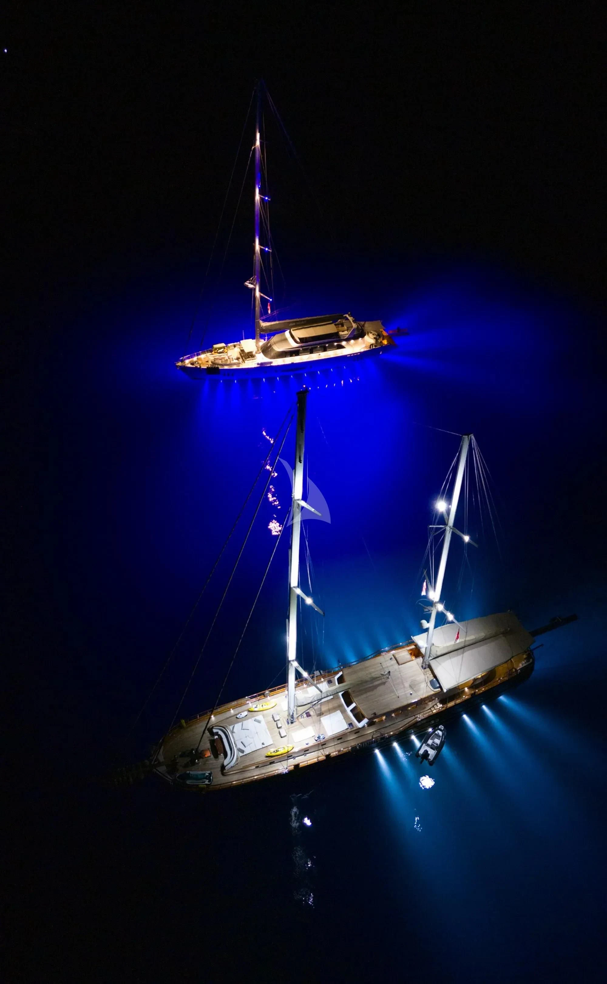 a boat in the water aboard LA BELLA VITA Yacht for Sale