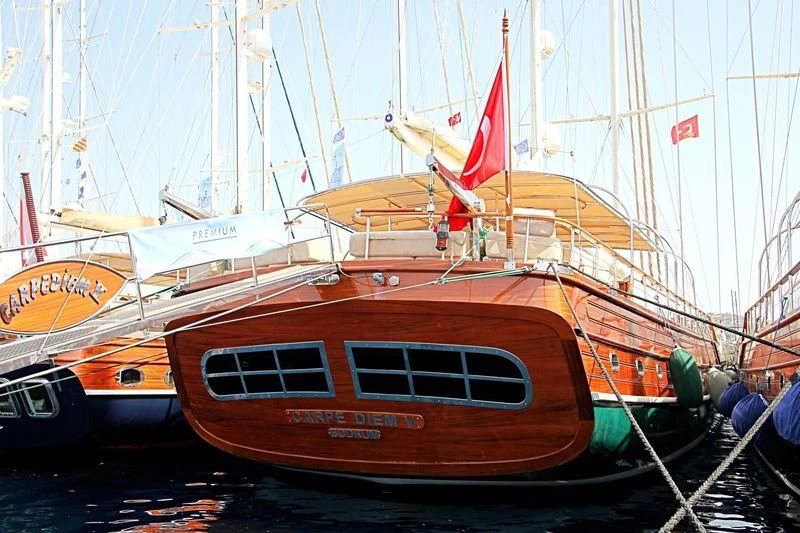 a boat on the water aboard LA BELLA VITA Yacht for Sale