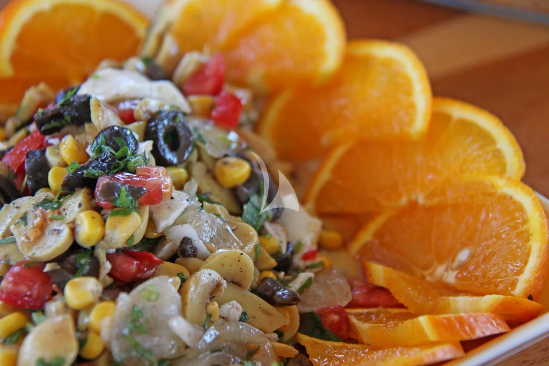 a plate of fruit aboard LA BELLA VITA Yacht for Sale