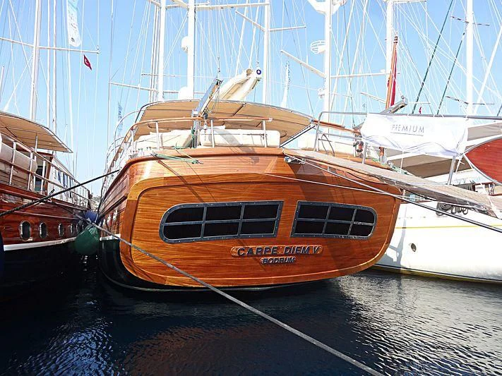 a boat in the water aboard LA BELLA VITA Yacht for Sale