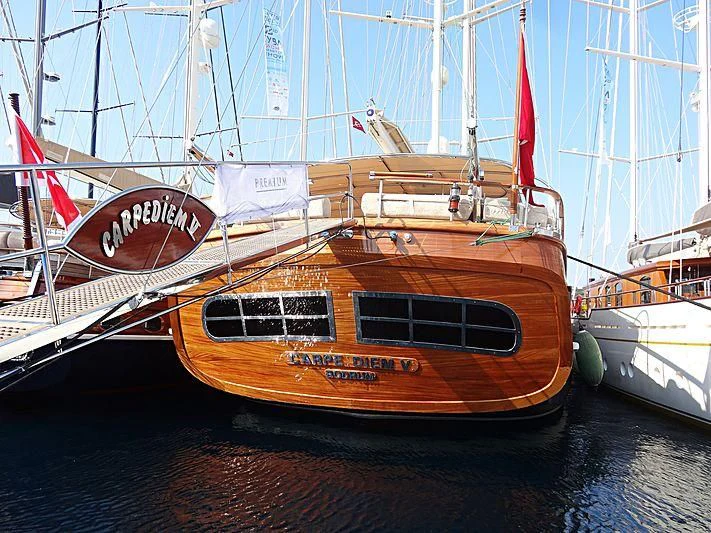 a boat in the water aboard LA BELLA VITA Yacht for Sale