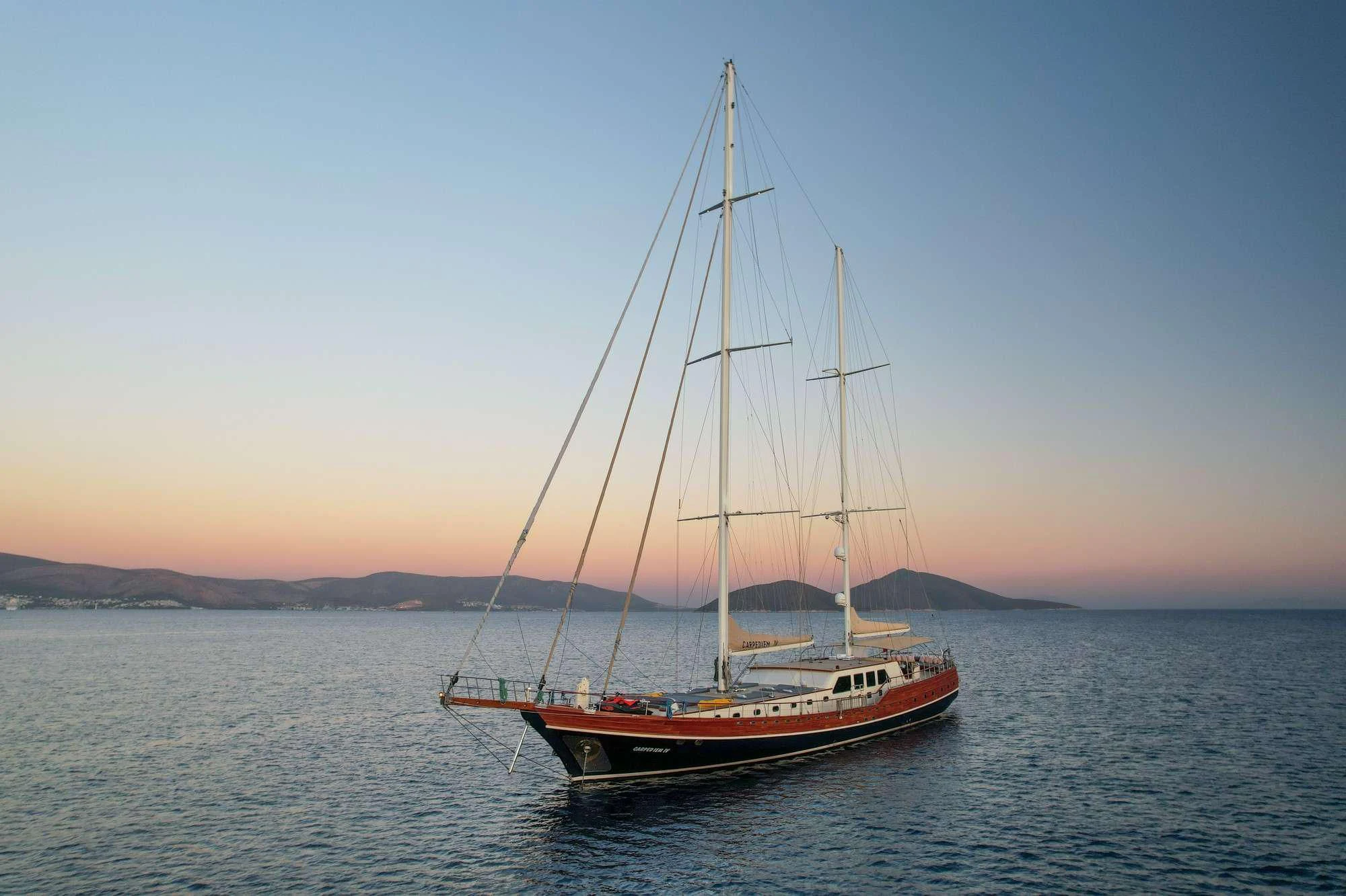 a sailboat in the water aboard LA BELLA VITA Yacht for Sale