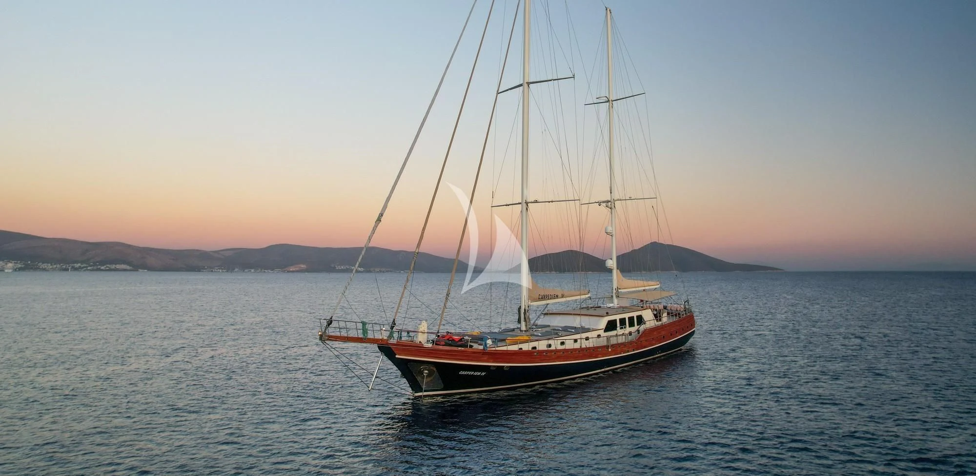 a boat in the water aboard LA BELLA VITA Yacht for Sale