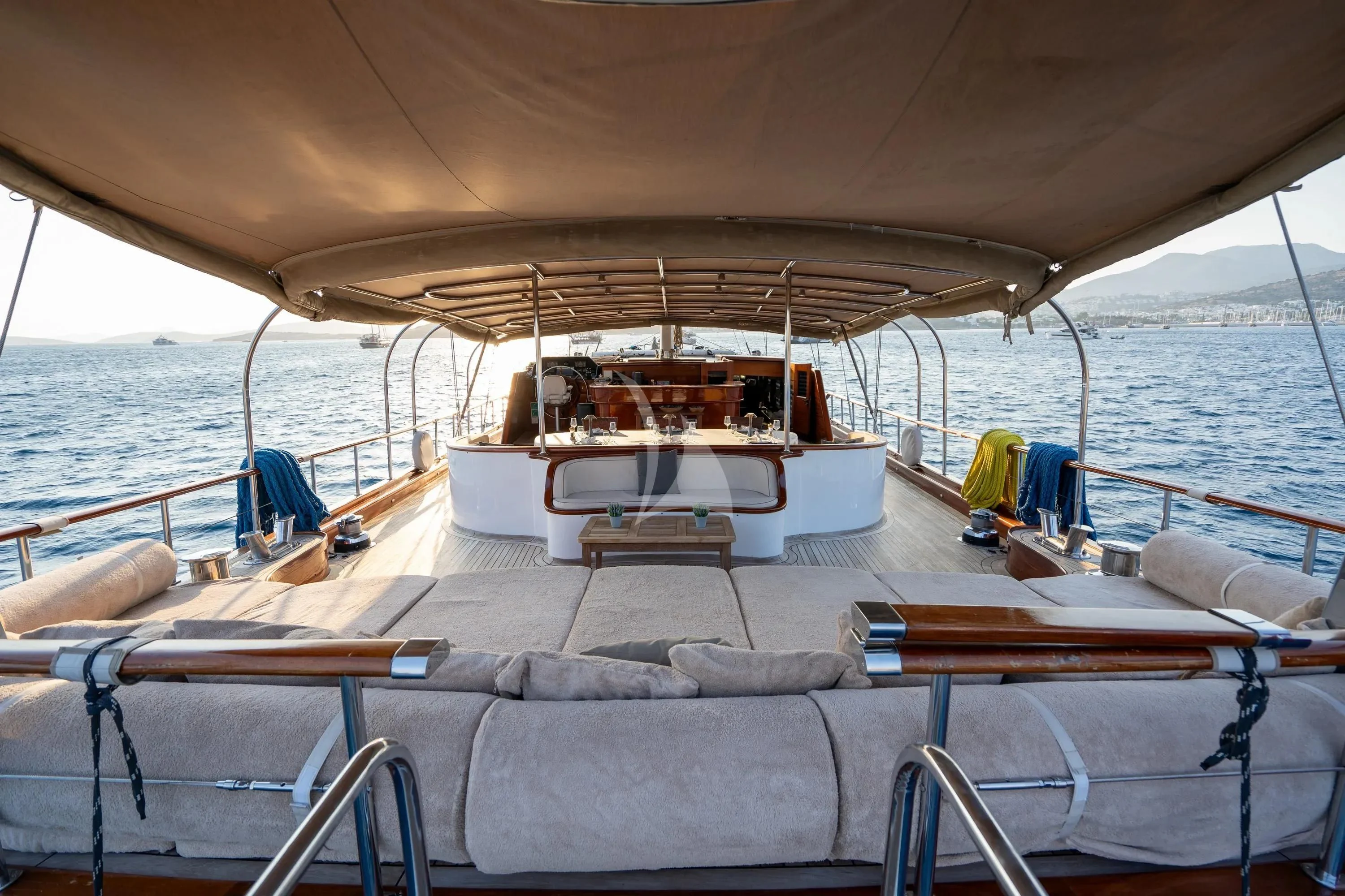 a boat on the water aboard LA BELLA VITA Yacht for Sale