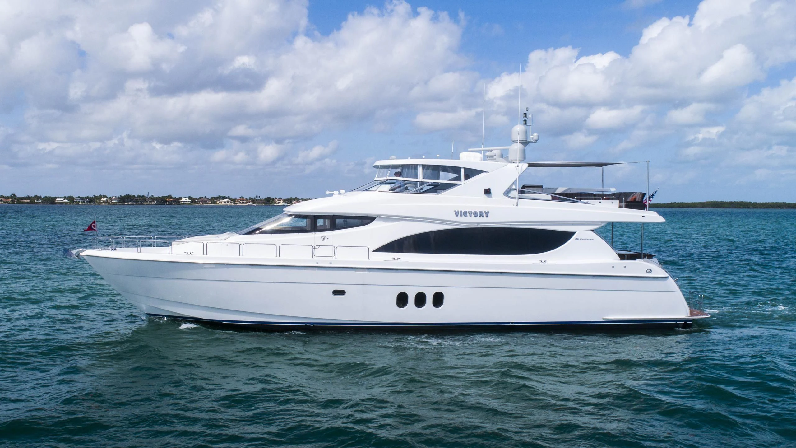 a white yacht in the water aboard AL-JUBAIL Yacht for Sale