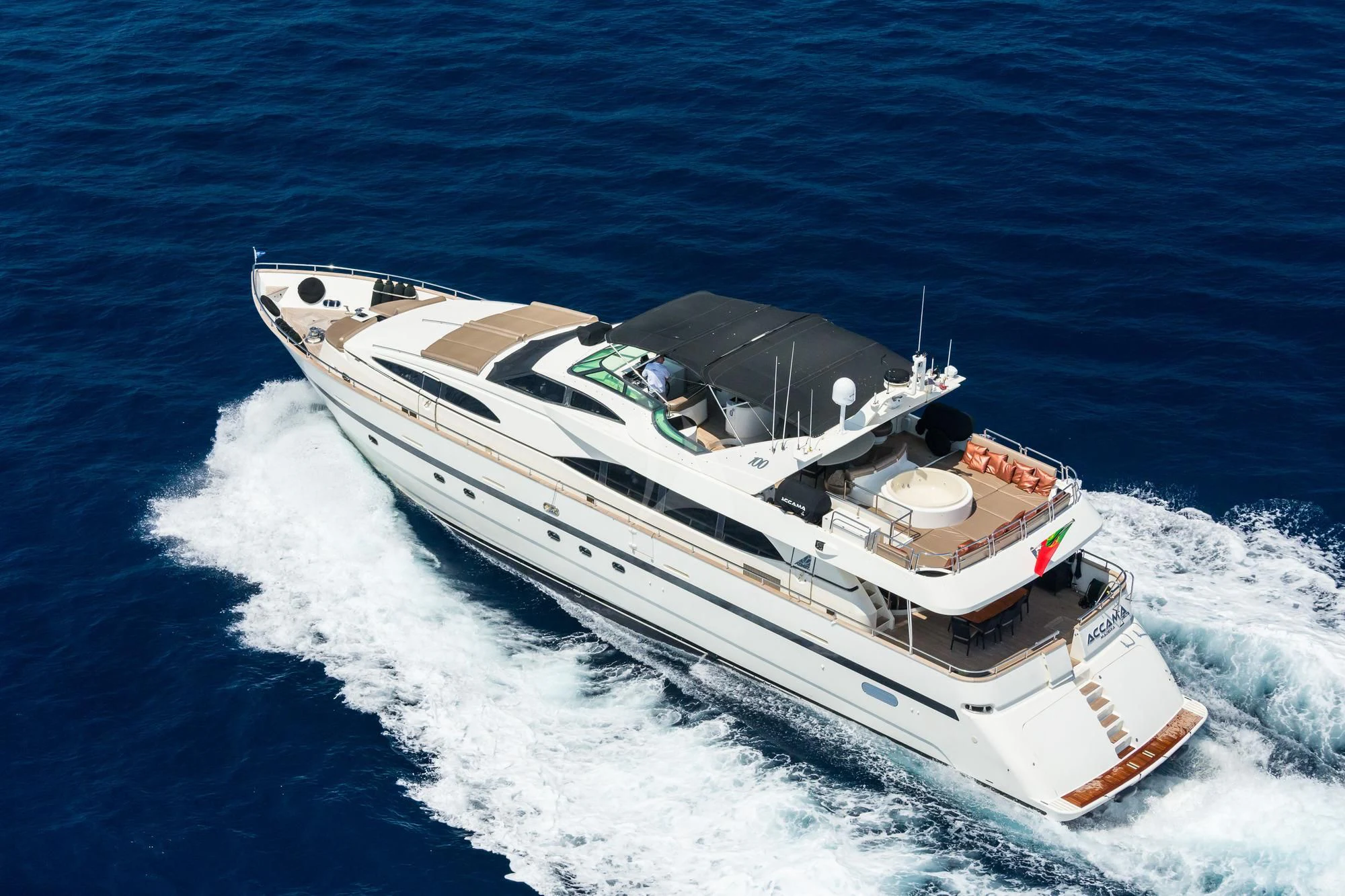 a boat on the water aboard ACCAMA DELTA Yacht for Sale