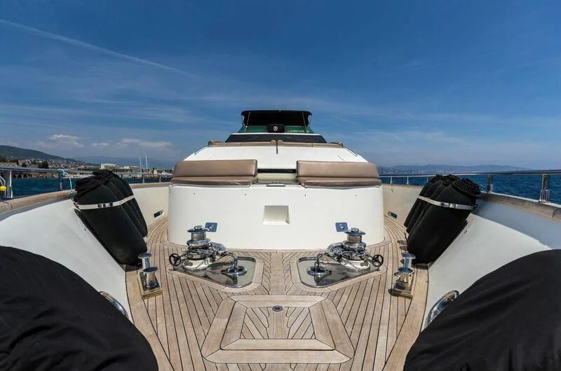 a boat on a boat aboard ACCAMA DELTA Yacht for Sale