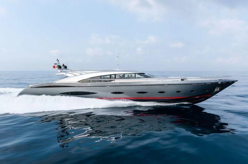 a white boat in the water aboard SEAFIRE Yacht for Sale