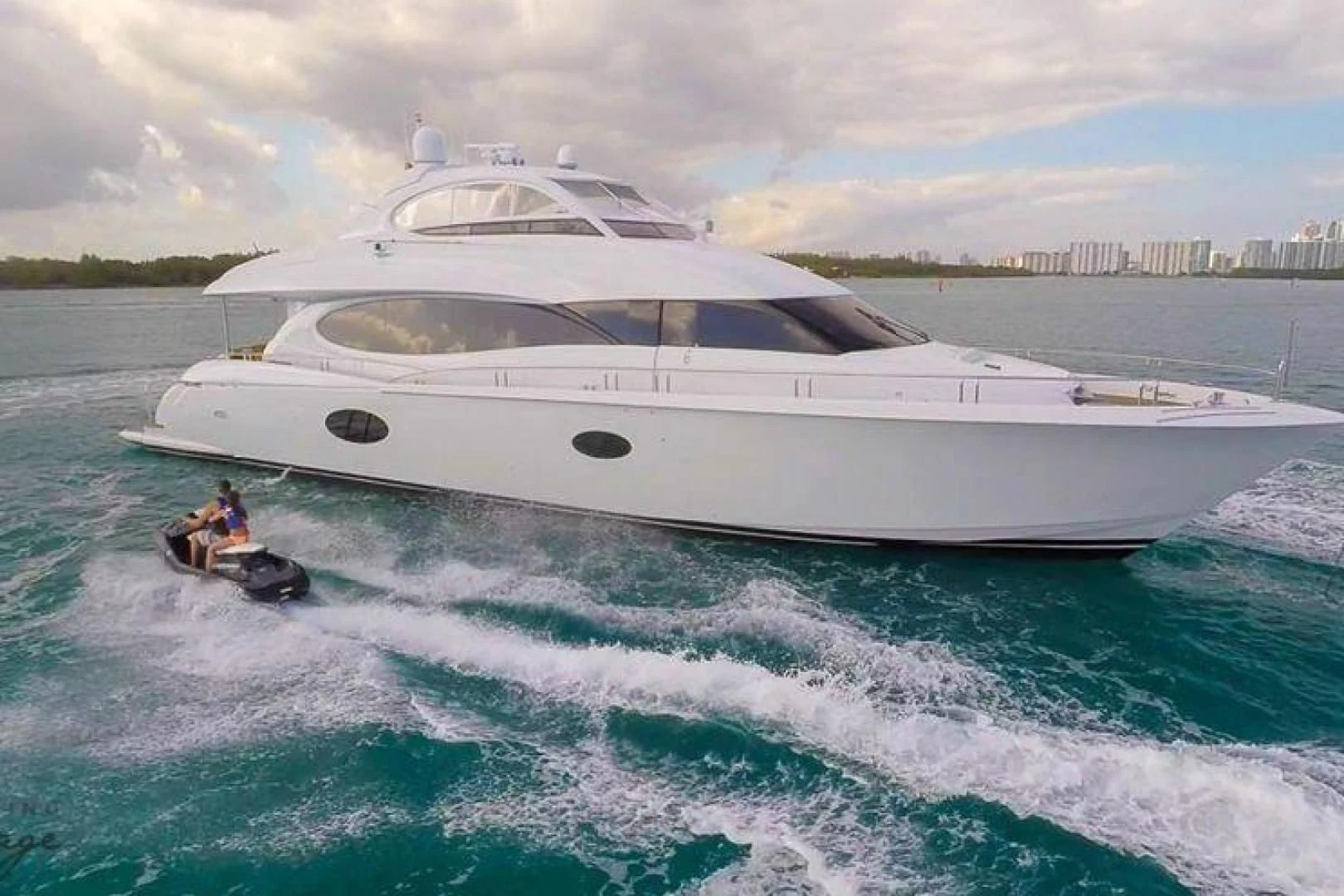 a boat on the water aboard CHIP Yacht for Sale