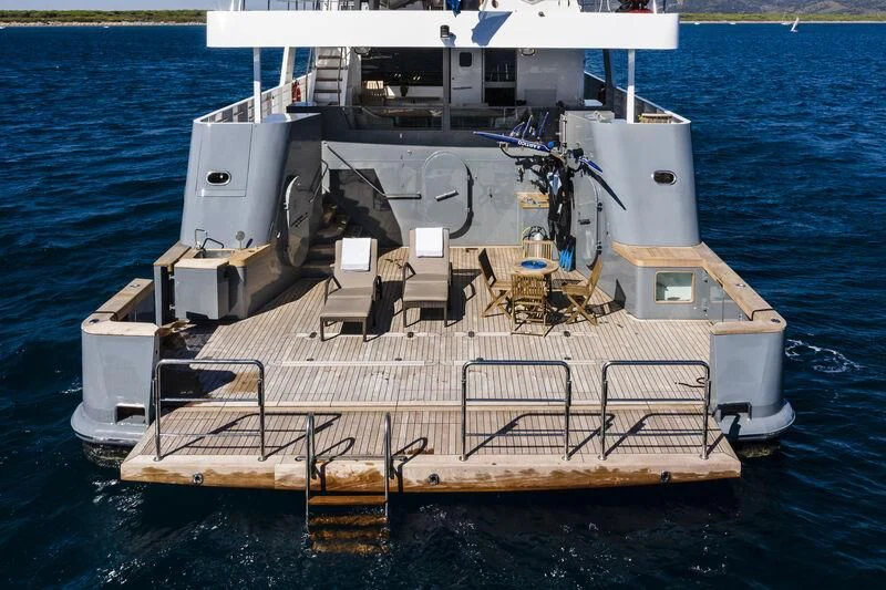 a large ship on the water aboard OURWAY Yacht for Sale