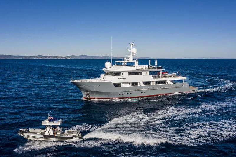 a boat on the water aboard OURWAY Yacht for Sale
