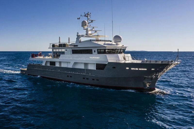 a boat in the water aboard OURWAY Yacht for Sale