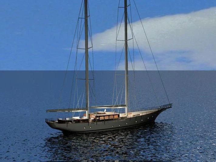 a sailboat in the water aboard AGICA Yacht for Sale