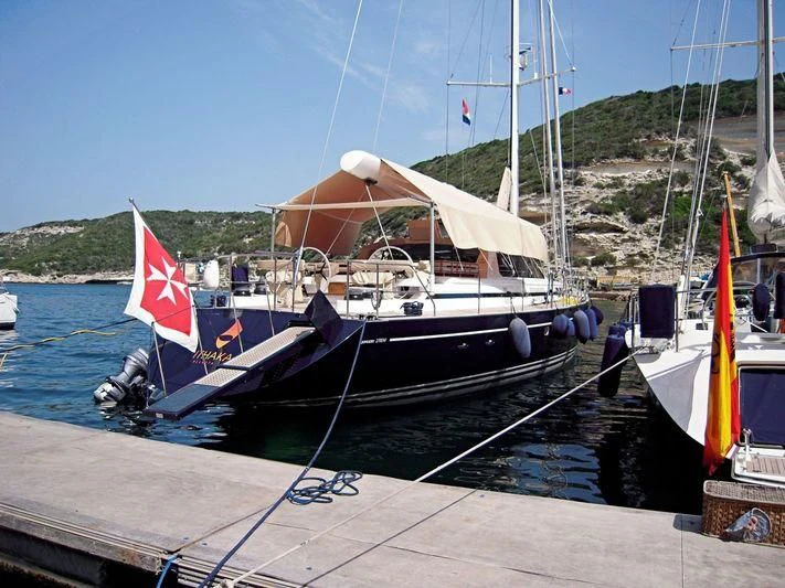 a boat on the water aboard ITHAKA PALMA Yacht for Sale
