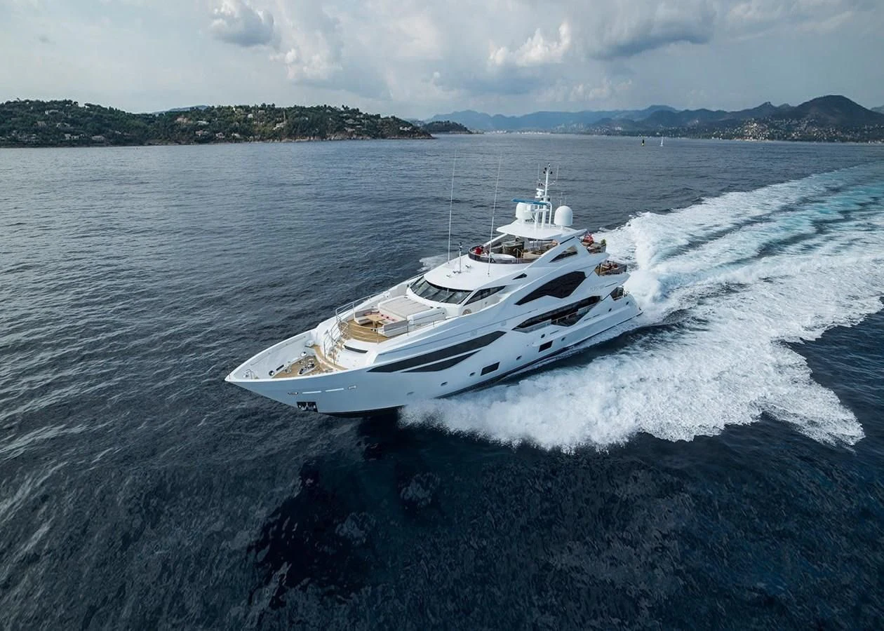 a boat on the water aboard FANDANGO Yacht for Sale