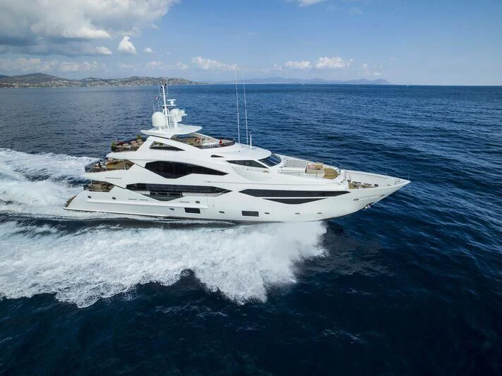 a boat on the water aboard FANDANGO Yacht for Sale