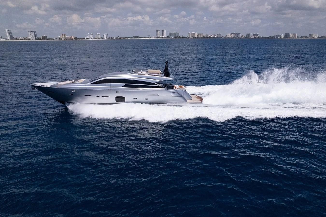 a boat on the water aboard CLAIMS TO FAME Yacht for Sale