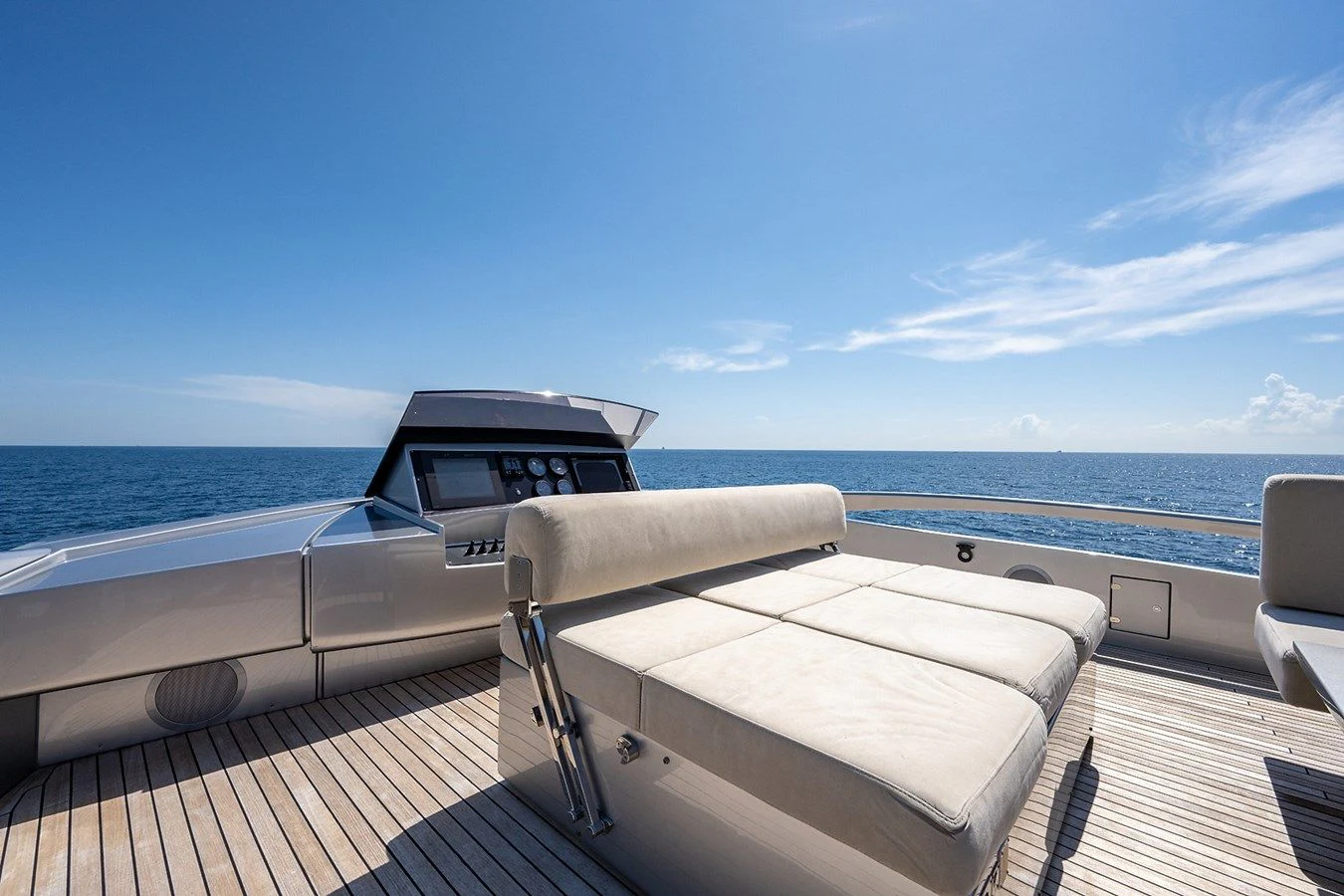 a boat on a deck aboard CLAIMS TO FAME Yacht for Sale