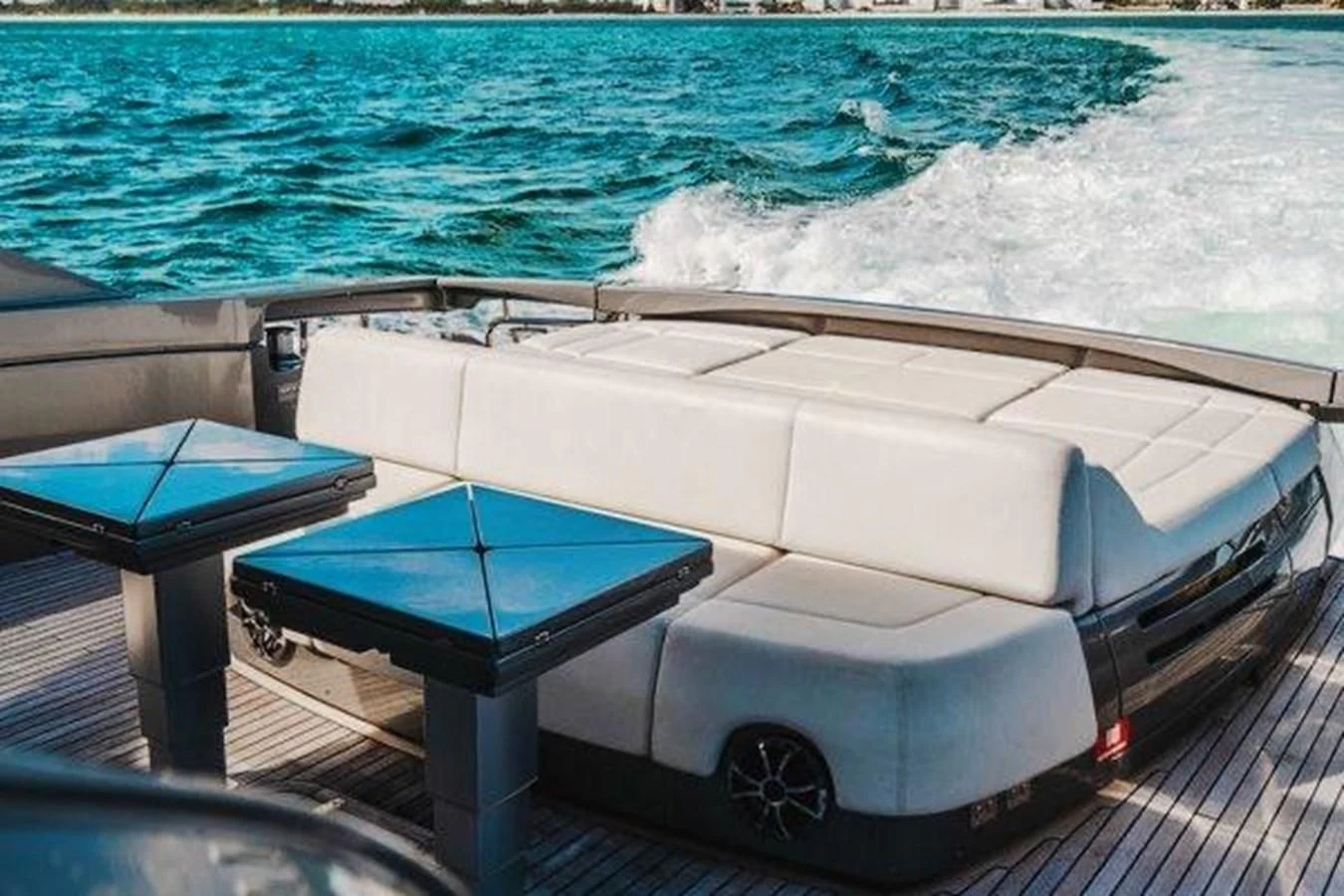 a boat on the water aboard CLAIMS TO FAME Yacht for Sale
